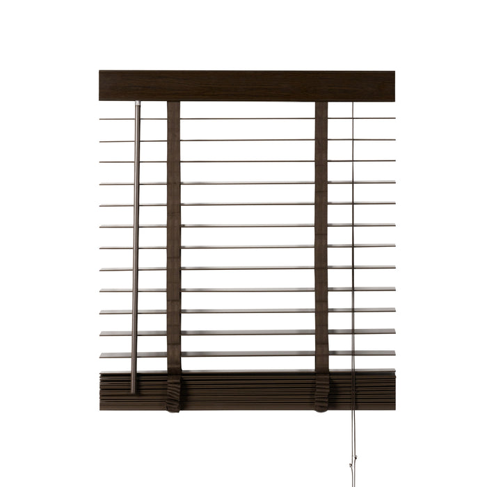 Jaloezie Hout Bruin - Hout - 60x130x5cm (BxHxD)