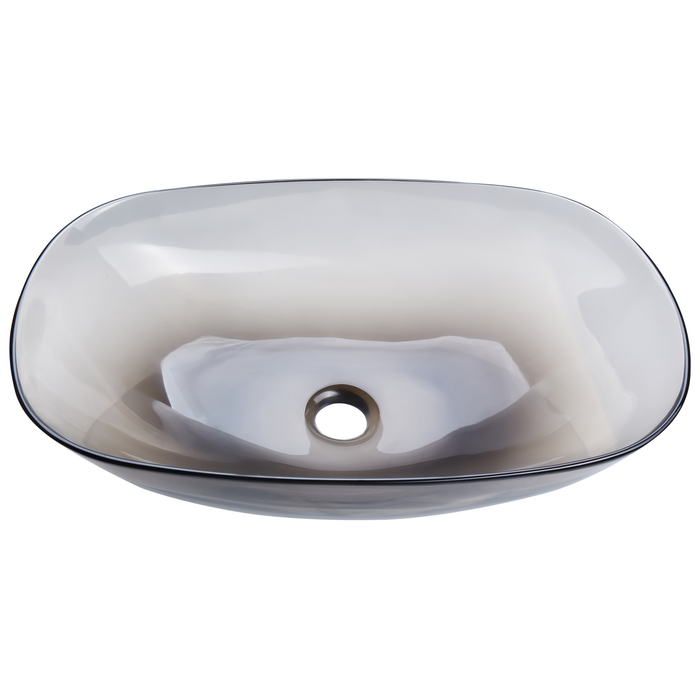 Beliani - MOENGO - Wastafel - Zwart - Solide ondergrond