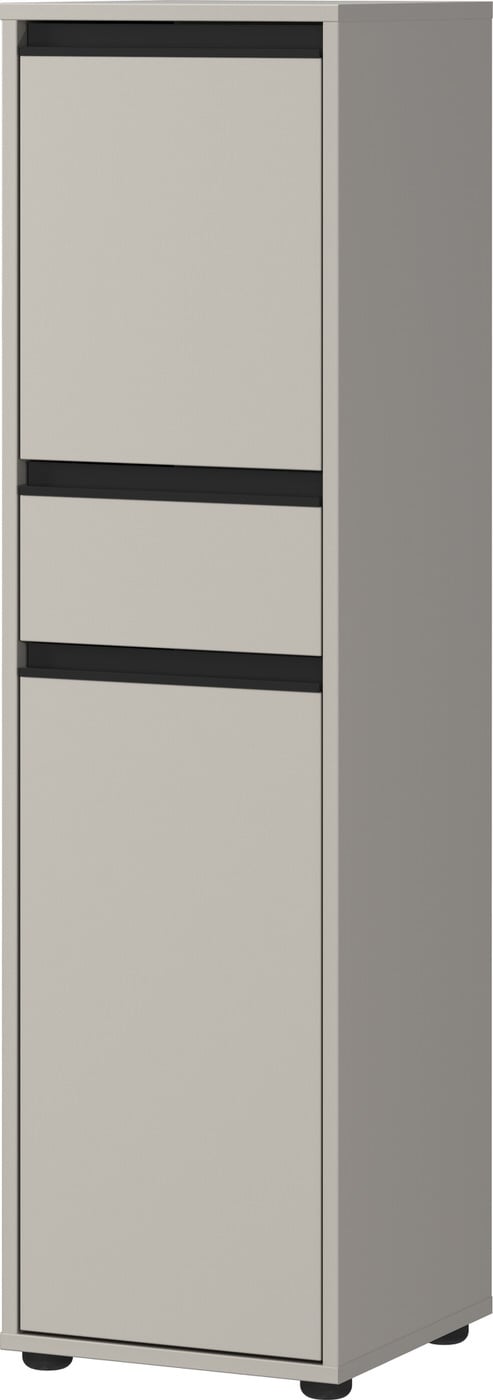 Germania Lemont Steengrijs Badkamerkast Slim H121 cm