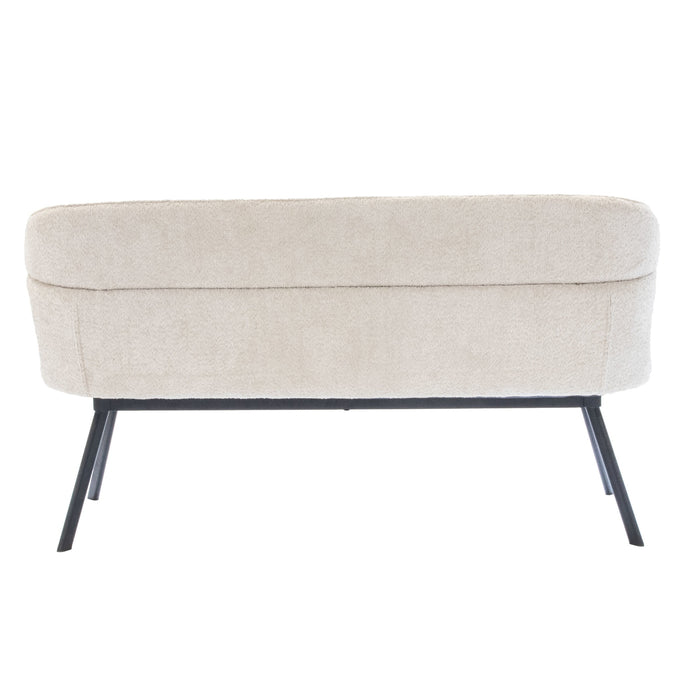 Giga Meubel - Eetkamerbank - Beige Stof - 160x60x88cm - Avery