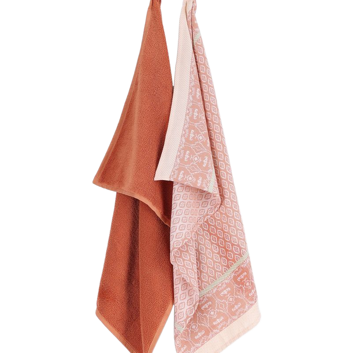 Sissy-Boy Lichtroze handdoek en theedoek