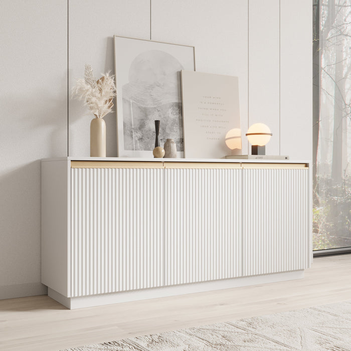 Meubella - Dressoir Remy - Wit - 154 cm