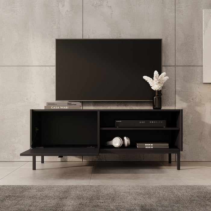 Meubella - TV-Meubel Norment - Zwart - 120 cm