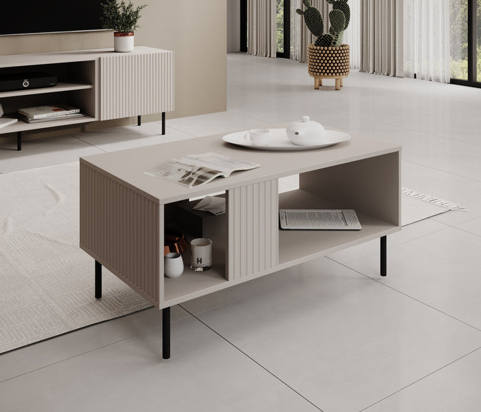 Meubella - Salontafel Alex - Beige - 92 cm