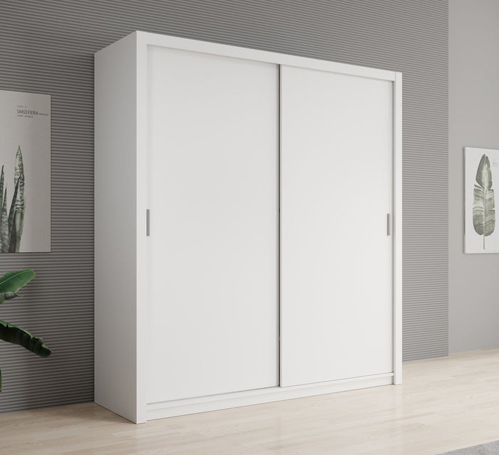 Meubella - Kledingkast Blake - Wit - 200 cm