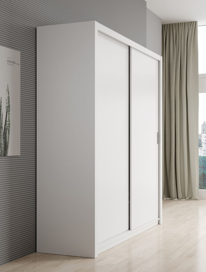 Meubella - Kledingkast Blake - Wit - 200 cm