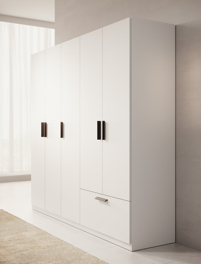 Meubella - Kledingkast Lillian - Wit - 225 cm