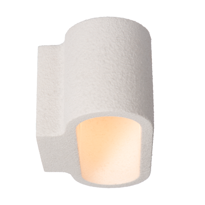 Atmooz Juan Wandlamp - 18x10x9 cm - Wit Gips - Modern Design