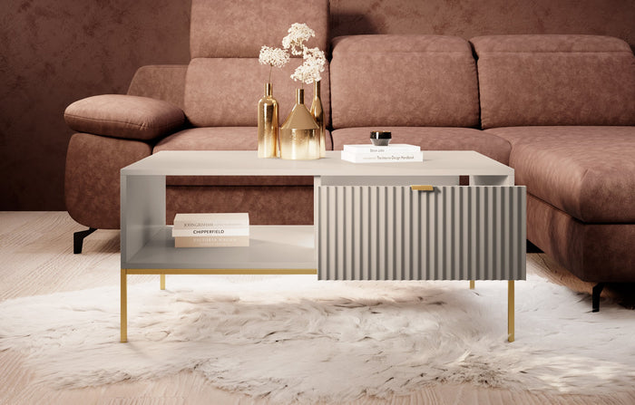 Meubella - Salontafel Navil 2 - Beige - 104 cm