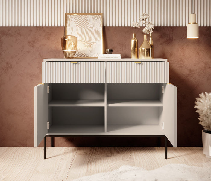 Meubella - Dressoir Navil - Beige - 104 cm