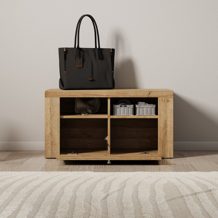 Meubella - Schoenenkast Linford - Eiken - 84 cm