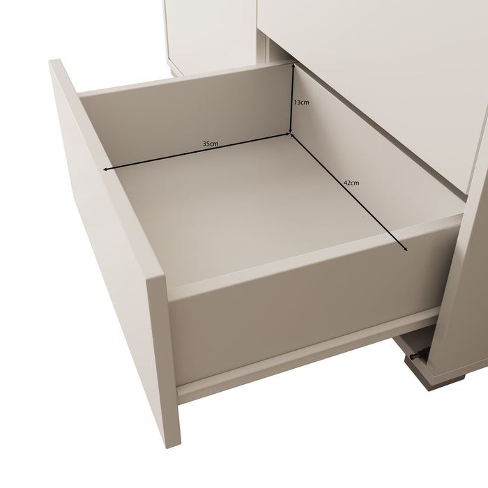 Meubella - Dressoir Gideon - Beige - 100 cm