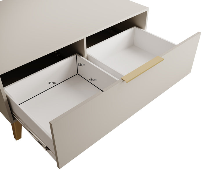 Meubella - Salontafel Xiano - Beige - 103 cm