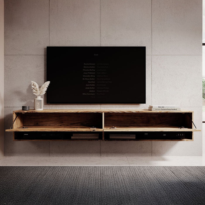 Meubella - TV-Meubel Asino - Kastanje - 180 cm