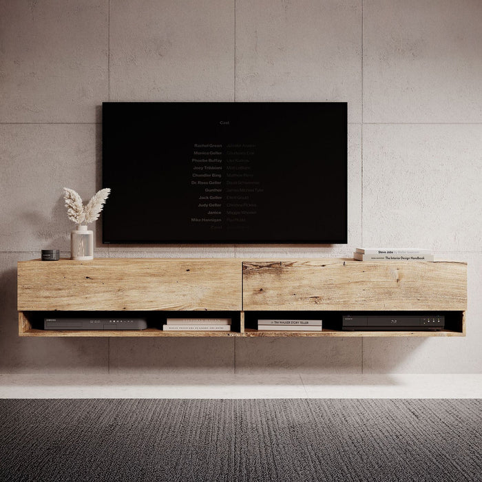 Meubella - TV-Meubel Asino - Kastanje - 180 cm