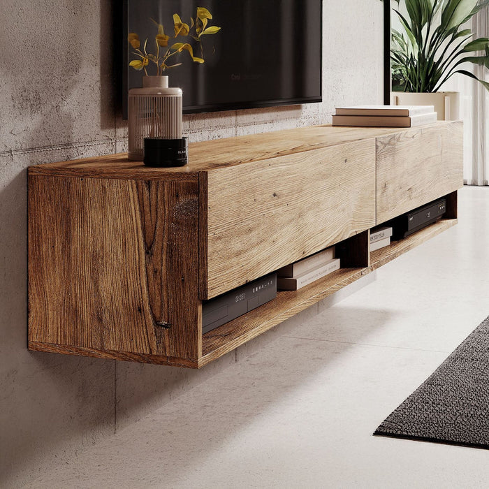 Meubella - TV-Meubel Asino - Kastanje - 180 cm