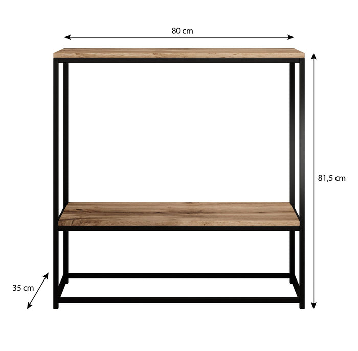 Meubella - Sidetable Kronos - Eiken - 80 cm
