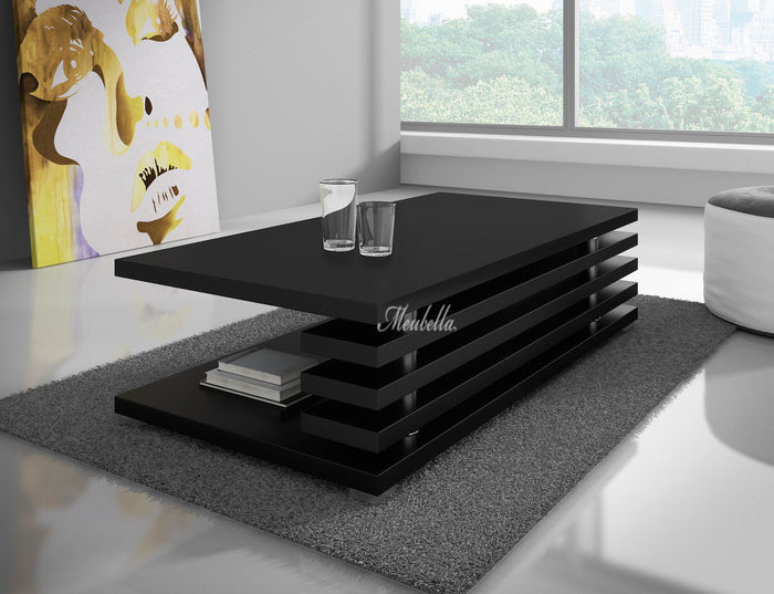 Meubella - Salontafel Altea - Zwart - 120 cm