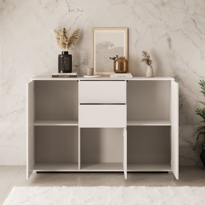 Meubella - Dressoir Gideon - Beige - 141 cm