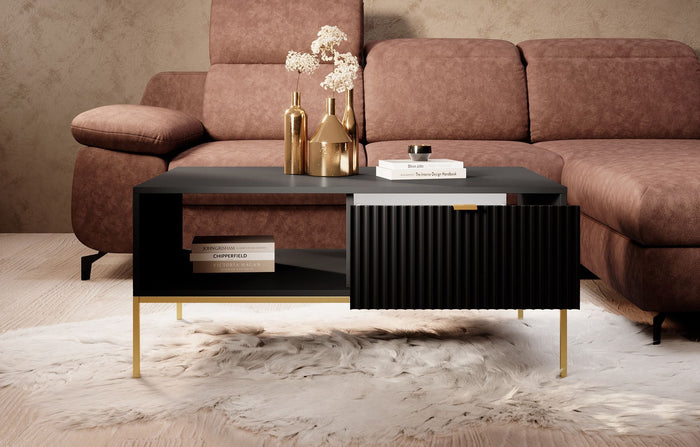 Meubella - Salontafel Navil 2 - Zwart - 104 cm