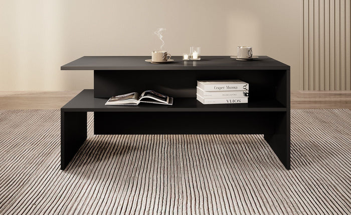 Meubella - Salontafel Antrix - Zwart - 100 cm