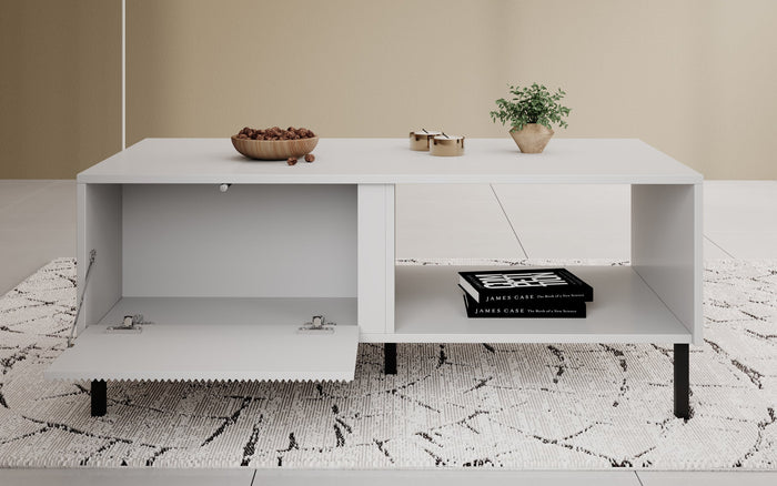 Meubella - Salontafel Margareth - Wit - 110 cm