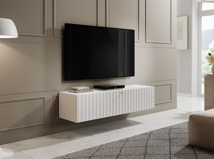 Meubella - TV-Meubel William - Wit - 150 cm