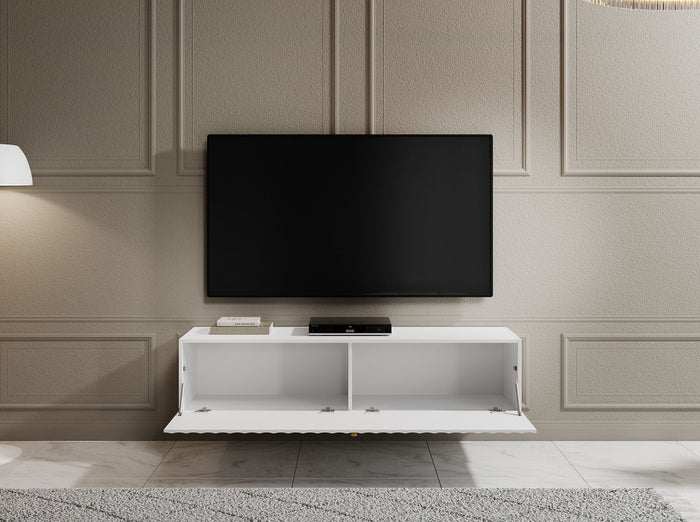 Meubella - TV-Meubel William - Wit - 150 cm