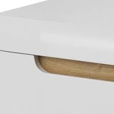 Meubella - Salontafel Nebraska - Wit - Eiken - 107 cm