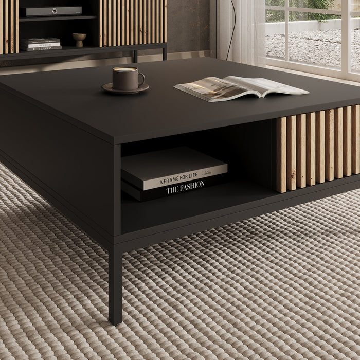 Meubella - Salontafel Marbella - Zwart - 80 cm