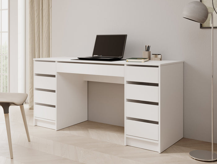Meubella - Bureau Avio 2 - Wit - 154 cm