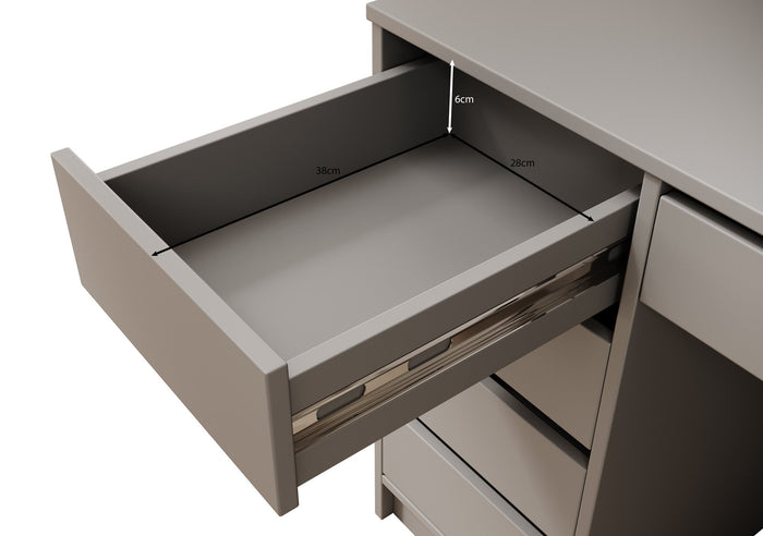 Meubella - Bureau Avio 2 - Wit - 154 cm