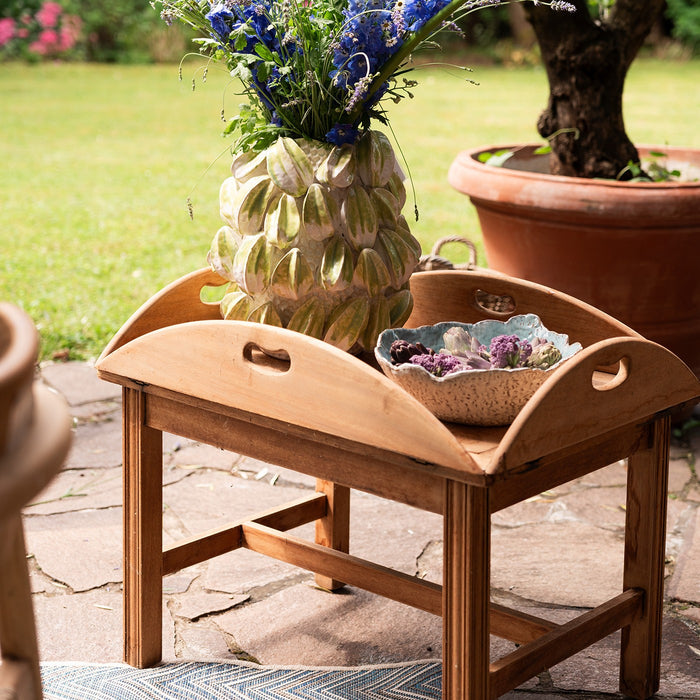 Kare Design Mina serveerschaal - blauw - 30cm