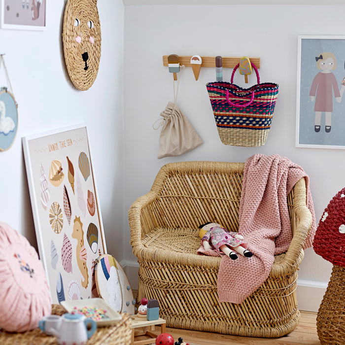 Bloomingville Mini Zyon Wandkapstok - Bruin