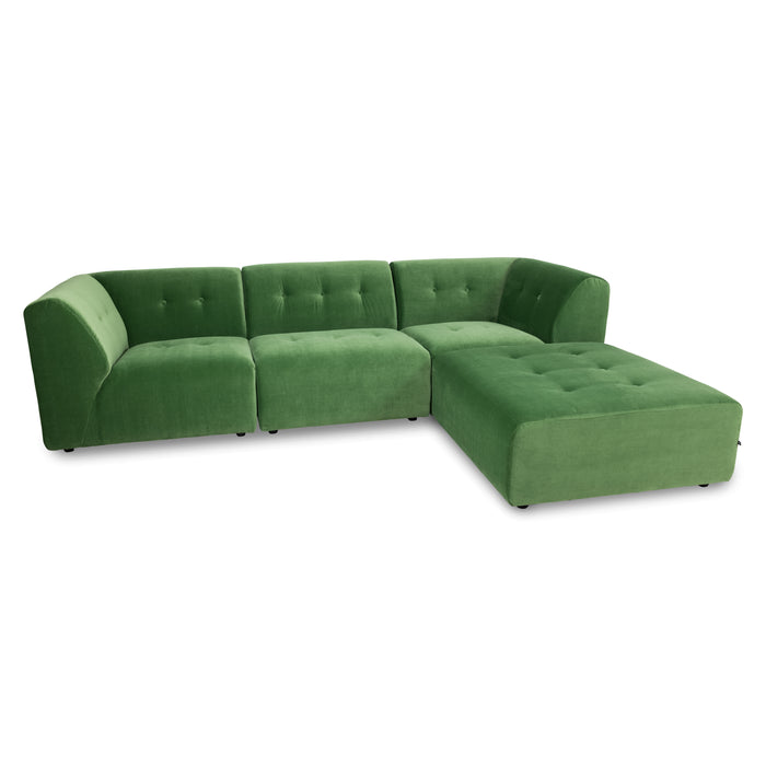 HKliving Vint Bank Element - Middenstuk - Royal Velvet - Groen