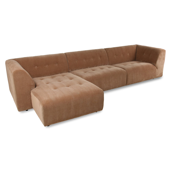 HKliving Vint Bank Element - Divan Links - Corduroy Rib - Bruin