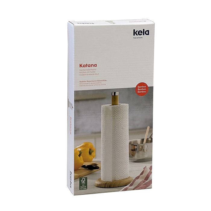 Keukenrolhouder Bamboe - Kela | Katana