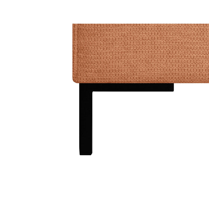 by fonQ Loft Hoekbank met Chaise Longue Rechts - Chenille - Roest