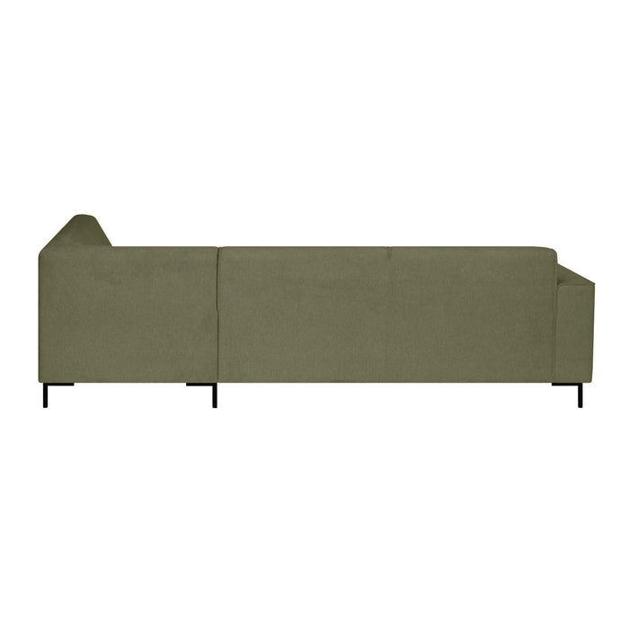 by fonQ Loft Hoekbank Rechts - Chenille - Groen