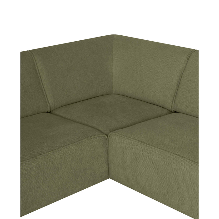 by fonQ Loft Hoekbank Rechts - Chenille - Groen