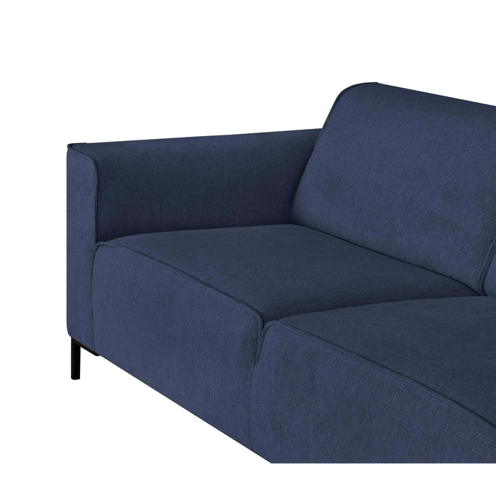 by fonQ Loft 2-zitsbank - Chenille - Donkerblauw