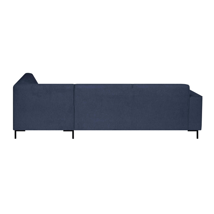 by fonQ Loft Hoekbank Rechts - Chenille - Donkerblauw