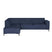 by fonQ Loft Hoekbank Links - Chenille - Donkerblauw