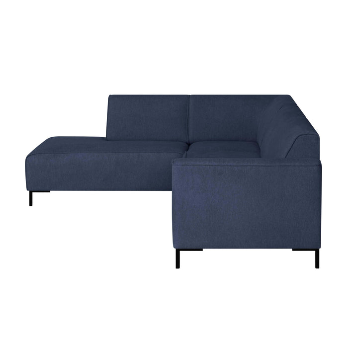 by fonQ Loft Hoekbank Links - Chenille - Donkerblauw