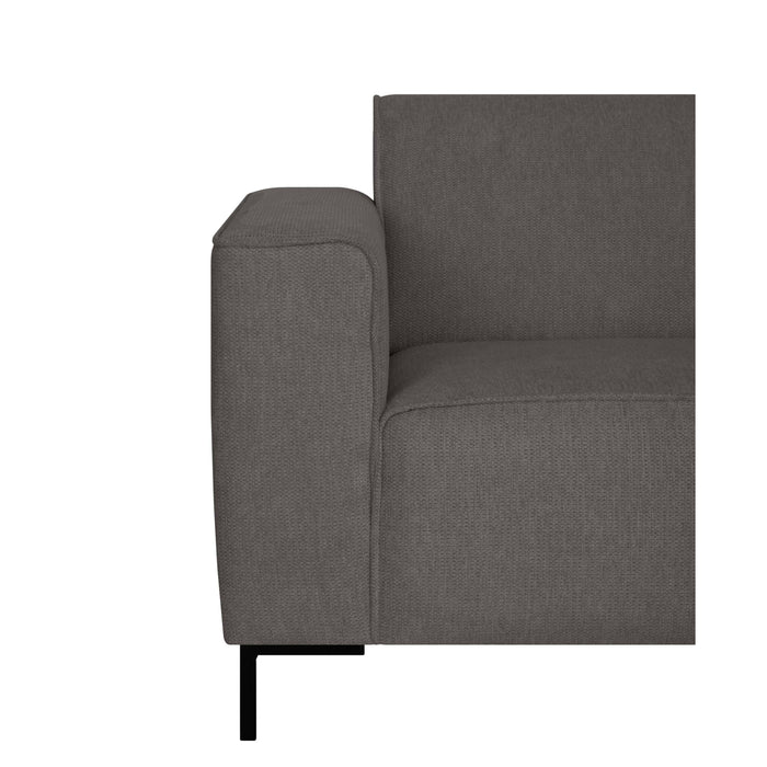 by fonQ Loft Hoekbank met Chaise Longue Rechts - Chenille - Antraciet