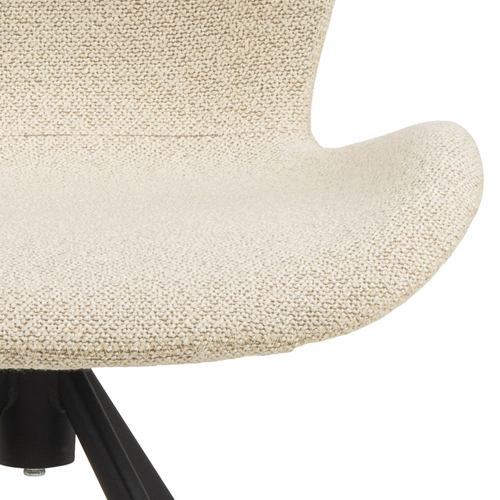 Giga Living - Eetkamerstoel Draaibaar - Beige - Zitdiepte 40cm - Set van 2