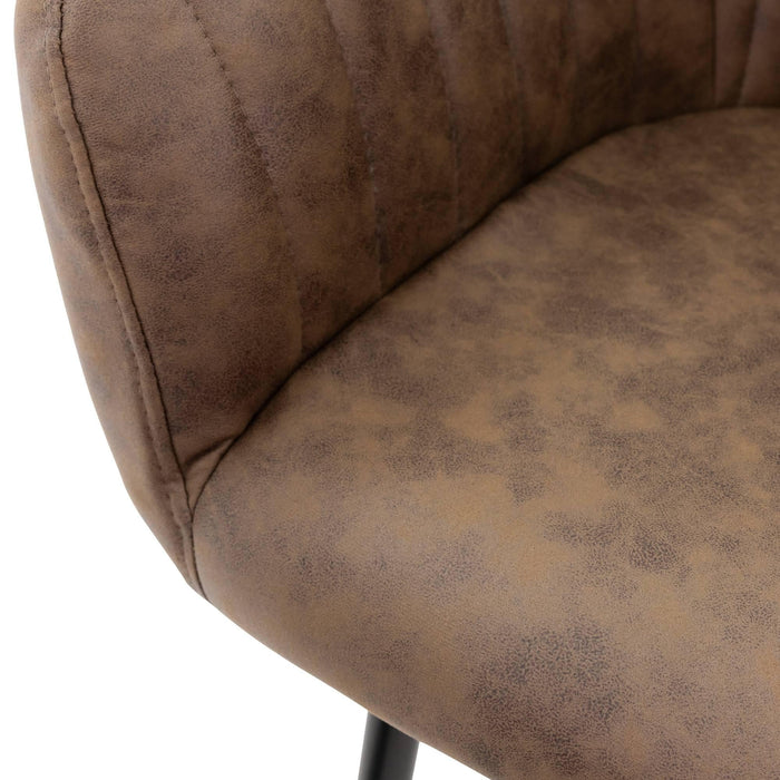 ML-Design Eetkamerstoel Perrin lederlook set van 6