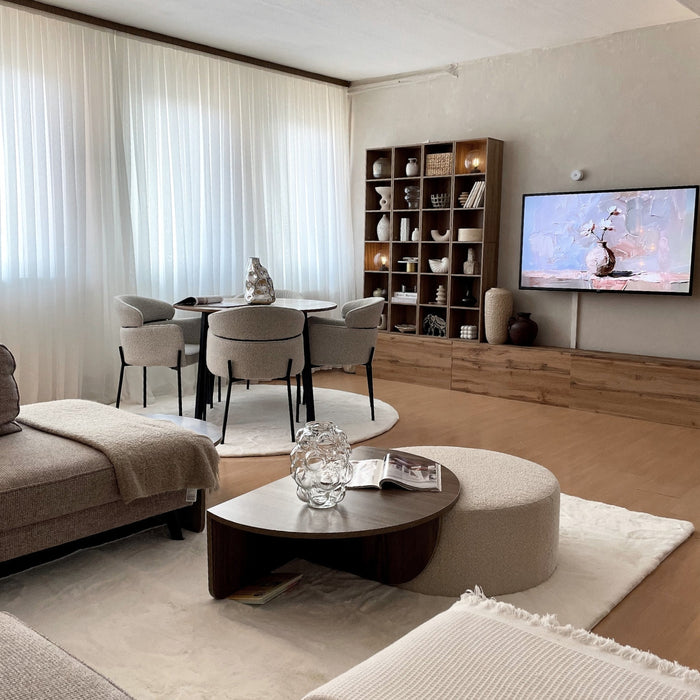 DS4U Mira eetkamerstoel boucle - beige