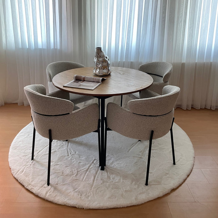 DS4U Mira eetkamerstoel boucle - beige