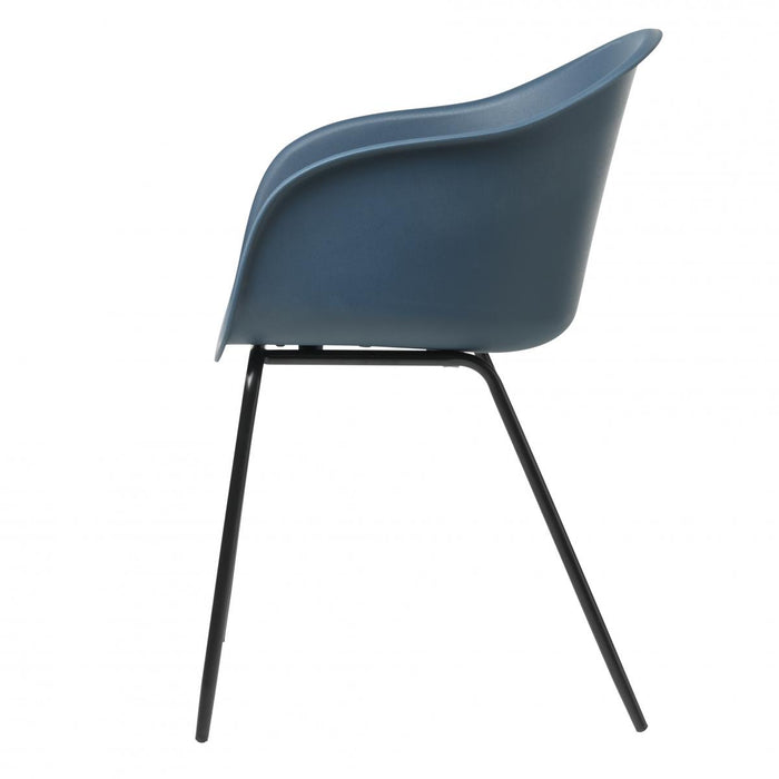 Nordic Home Romeo armstoel - donkerblauw